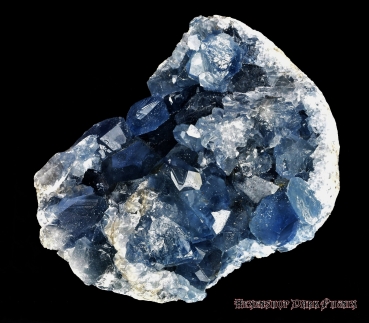 Hexenshop Dark Phönix Coelestin Druse Rohstein Halbedelstein 854g